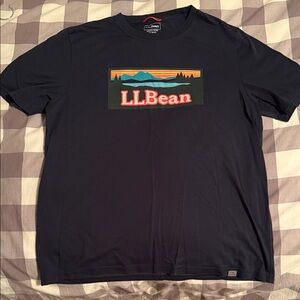 L.L. Bean Men's Dark Blue Scenic Tee